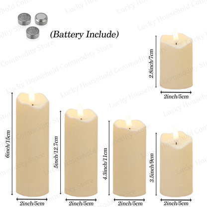 Luma Flameless Pillar Candle Set – additional product view 7