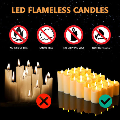Luma Flameless Pillar Candle Set – additional product view 6
