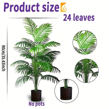 Artificial Areca Palm Pair – additional product view 4