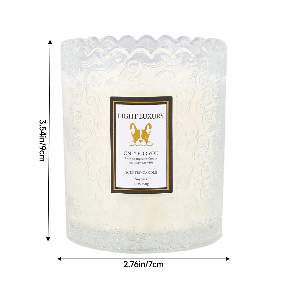 Luma Embossed Glass Scented Candle – additional product view 9