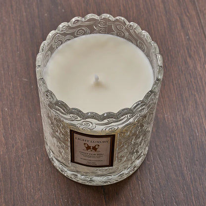 Luma Embossed Glass Scented Candle – additional product view 4