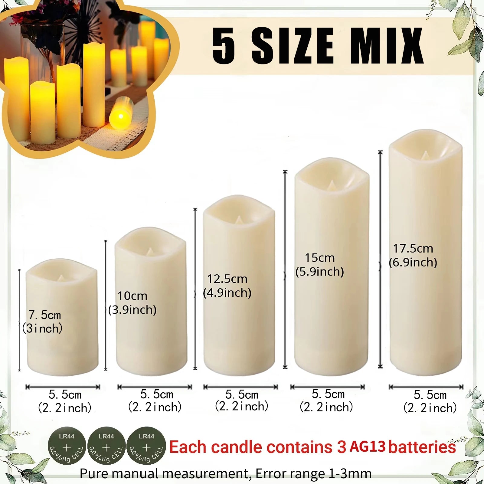 Luma Flickering LED Candle Set – additional product view 10