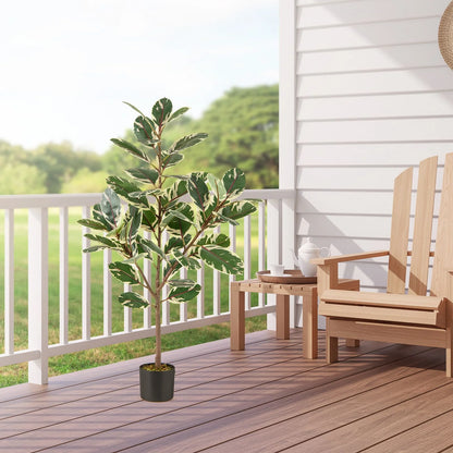 Artificial Variegated Ficus Pair – additional product view 5