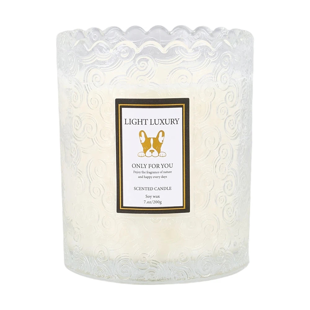 Luma Embossed Glass Scented Candle – additional product view 8