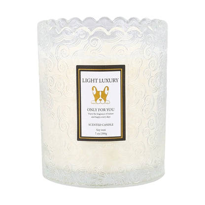 Luma Embossed Glass Scented Candle – additional product view 8