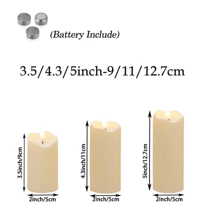 Luma Flameless Pillar Candle Set – additional product view 8