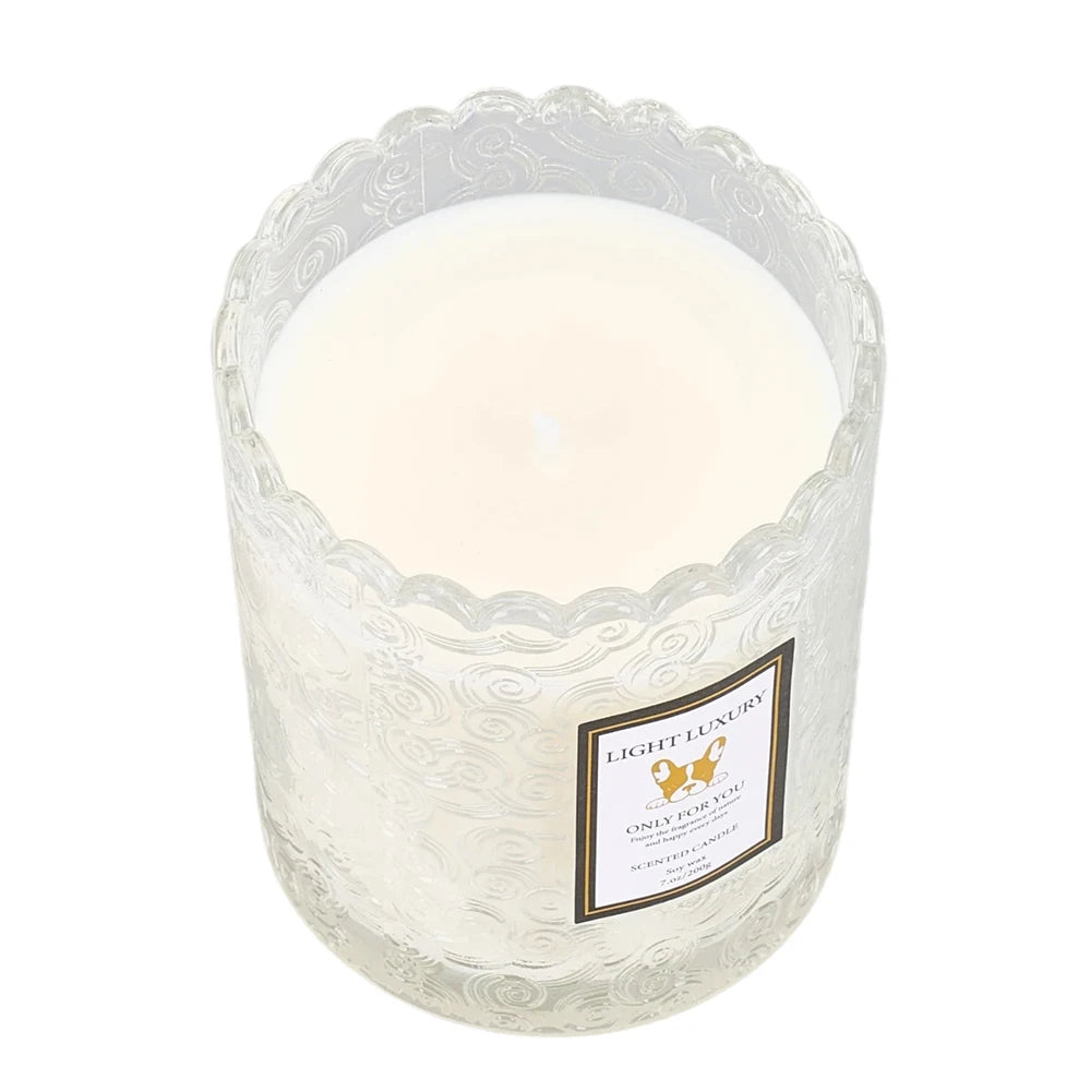 Luma Embossed Glass Scented Candle – additional product view 6