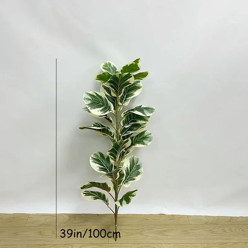 Artificial Variegated Rubber Plant – additional product view 14