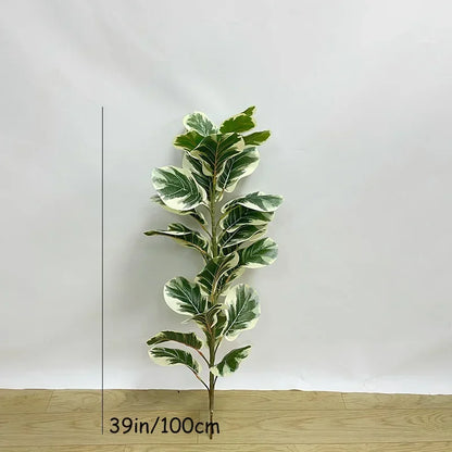 Artificial Variegated Rubber Plant – additional product view 14
