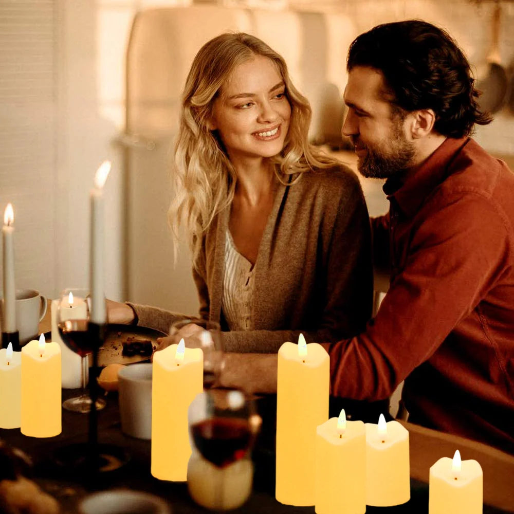 Luma Flameless Pillar Candle Set – additional product view 4