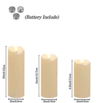 Luma Flameless Pillar Candle Set – additional product view 10