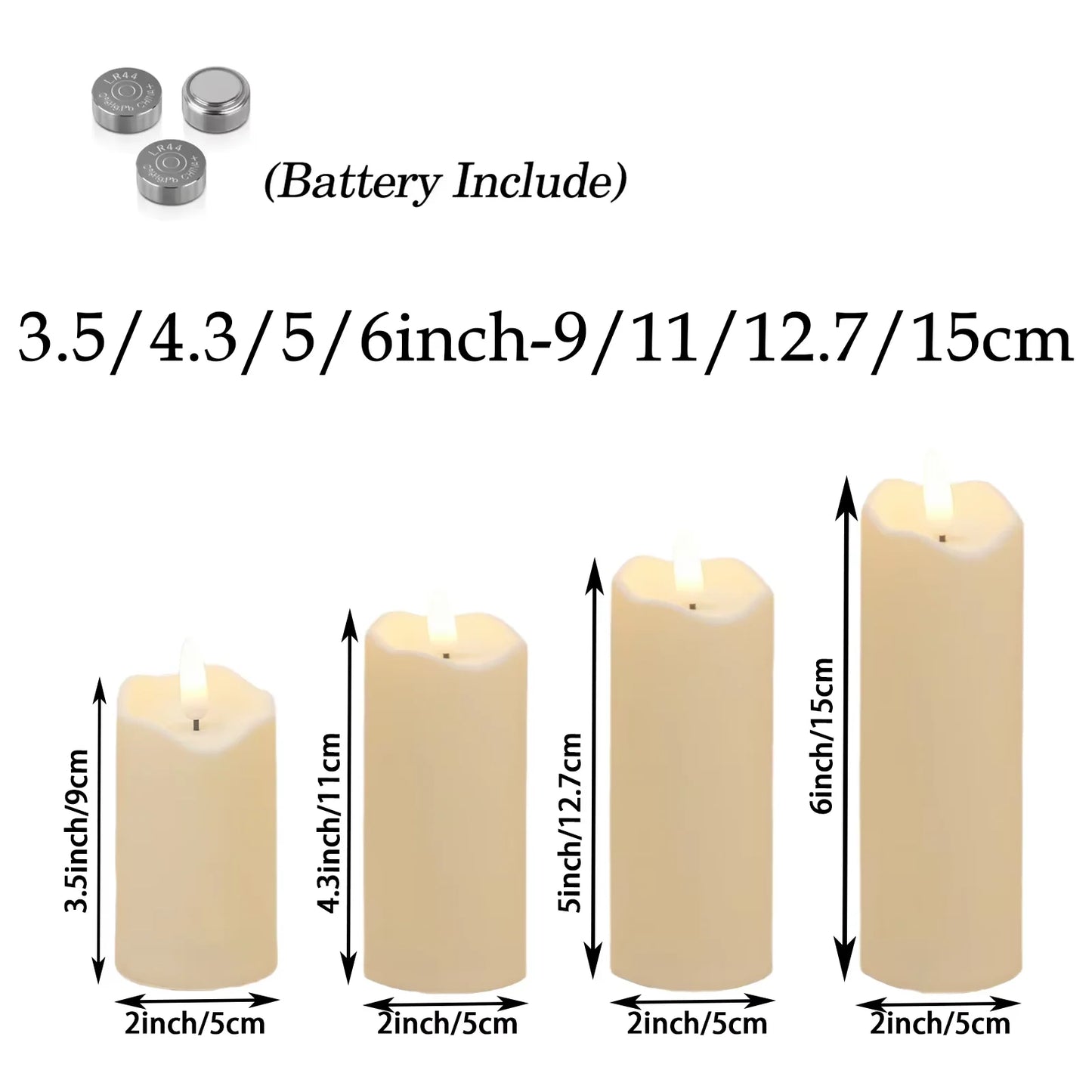 Luma Flameless Pillar Candle Set – additional product view 13