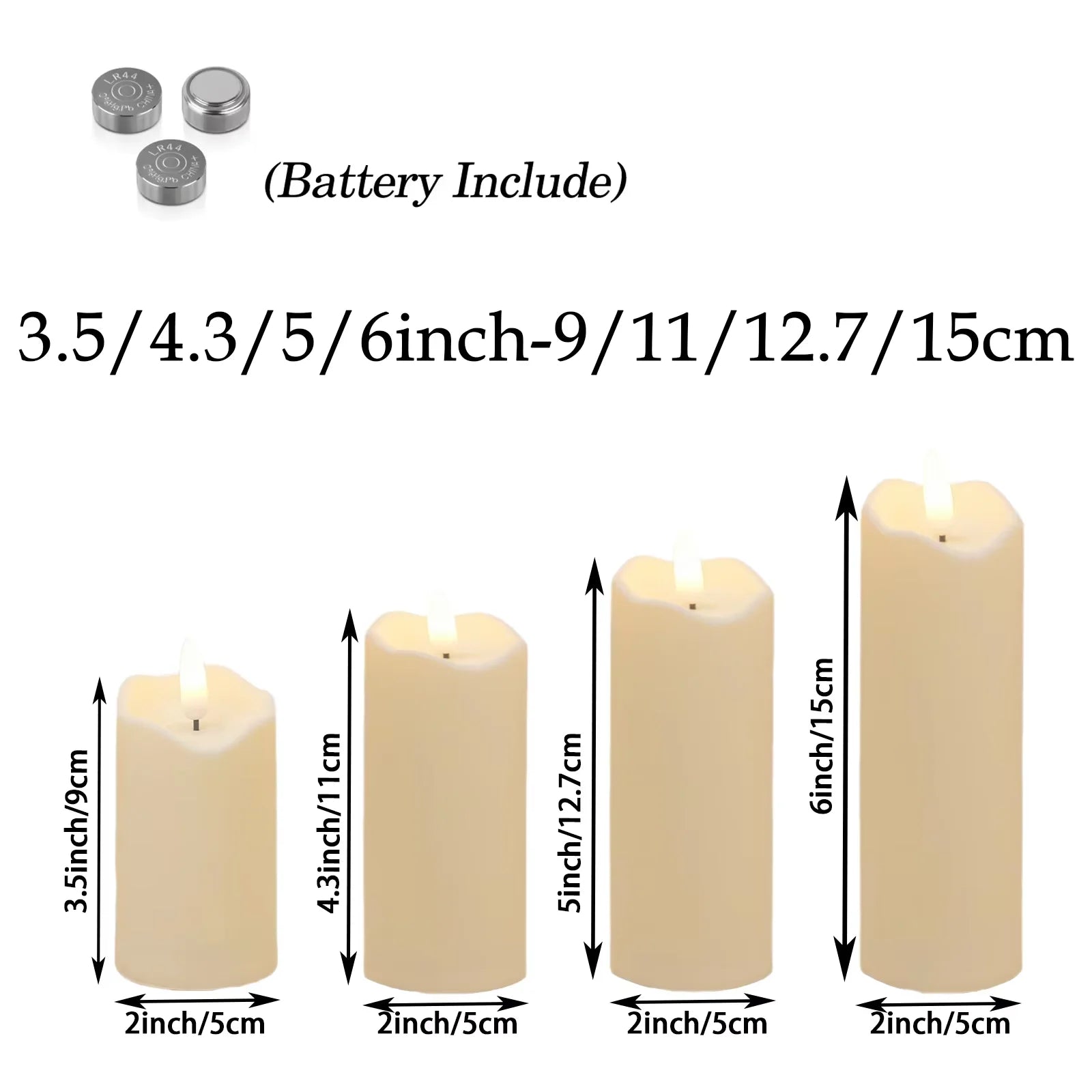 Luma Flameless Pillar Candle Set – additional product view 13