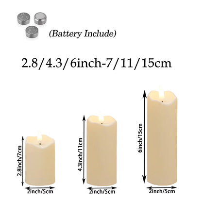 Luma Flameless Pillar Candle Set – additional product view 9