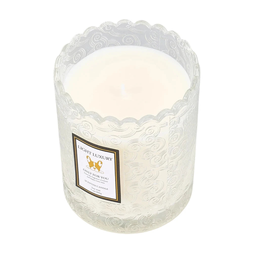 Luma Embossed Glass Scented Candle – additional product view 5
