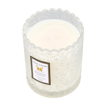 Luma Embossed Glass Scented Candle – additional product view 5