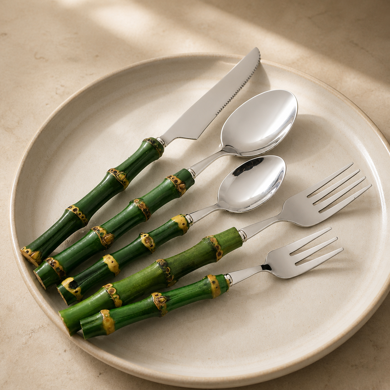 Bamboo-Handle Cutlery Set – additional product view 2