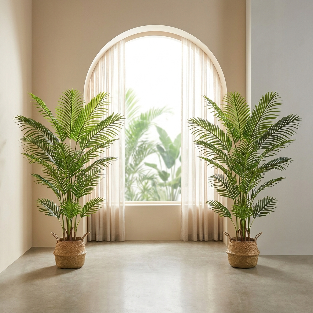 Artificial Areca Palm Pair – additional product view 5