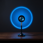 USB Sunset Projector set to a cool blue colour setting