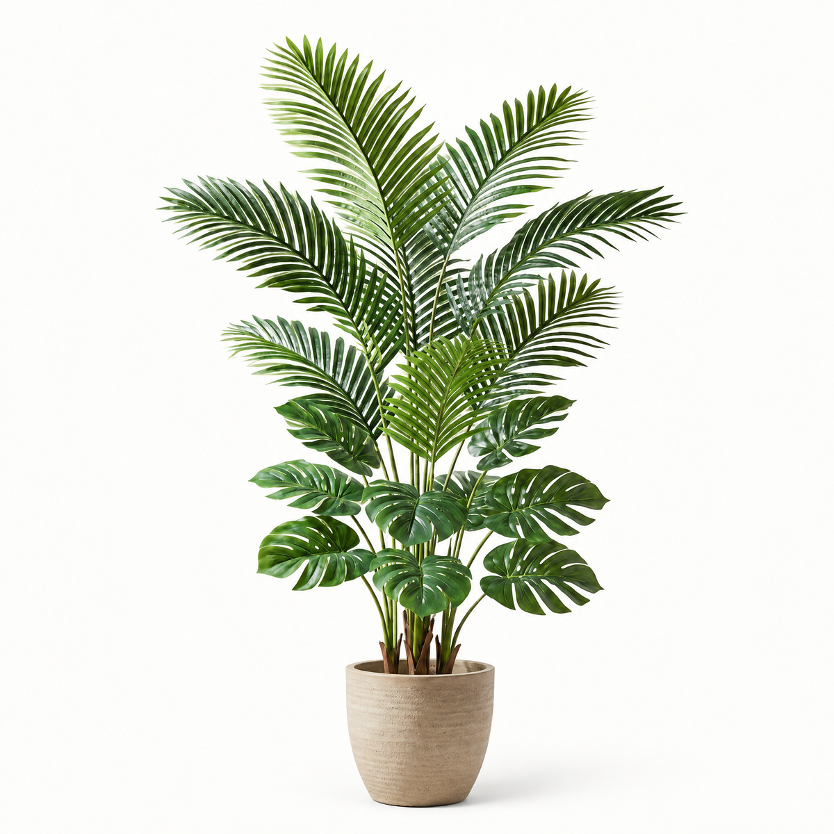 Artificial tropical floor plant, alternative view