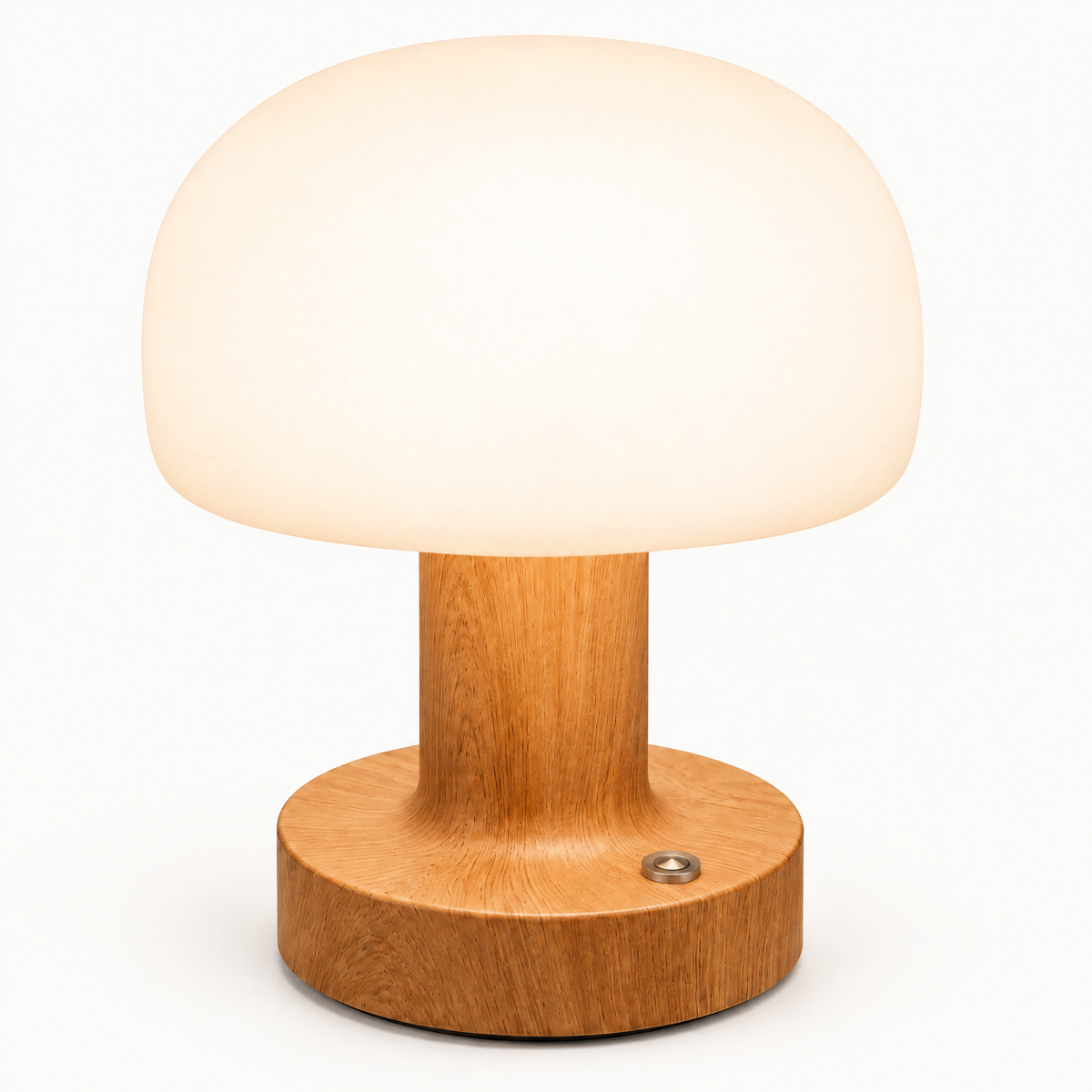 Close-up of the retro mushroom lamp shade