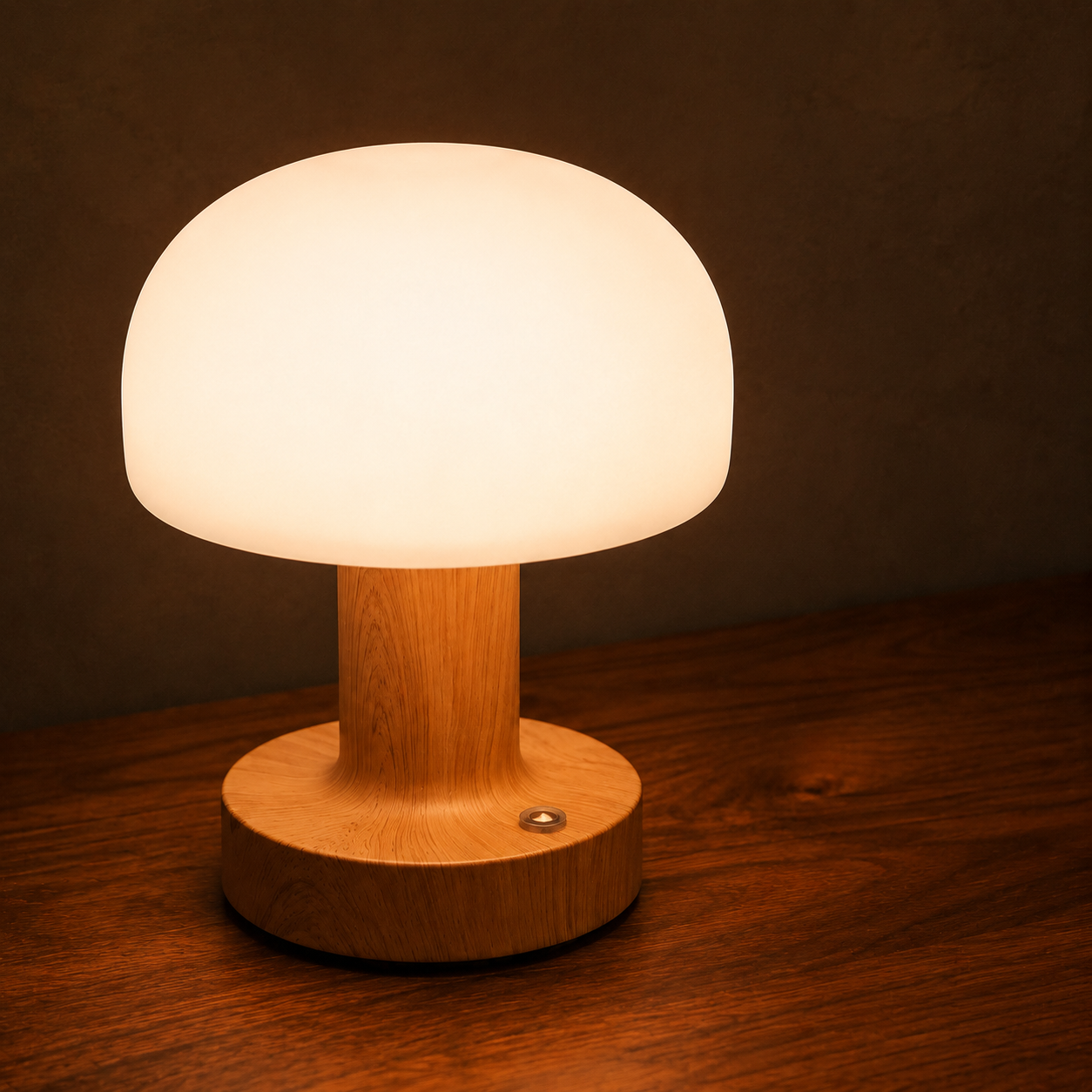 Luma Retro Mushroom Lamp close-up detail