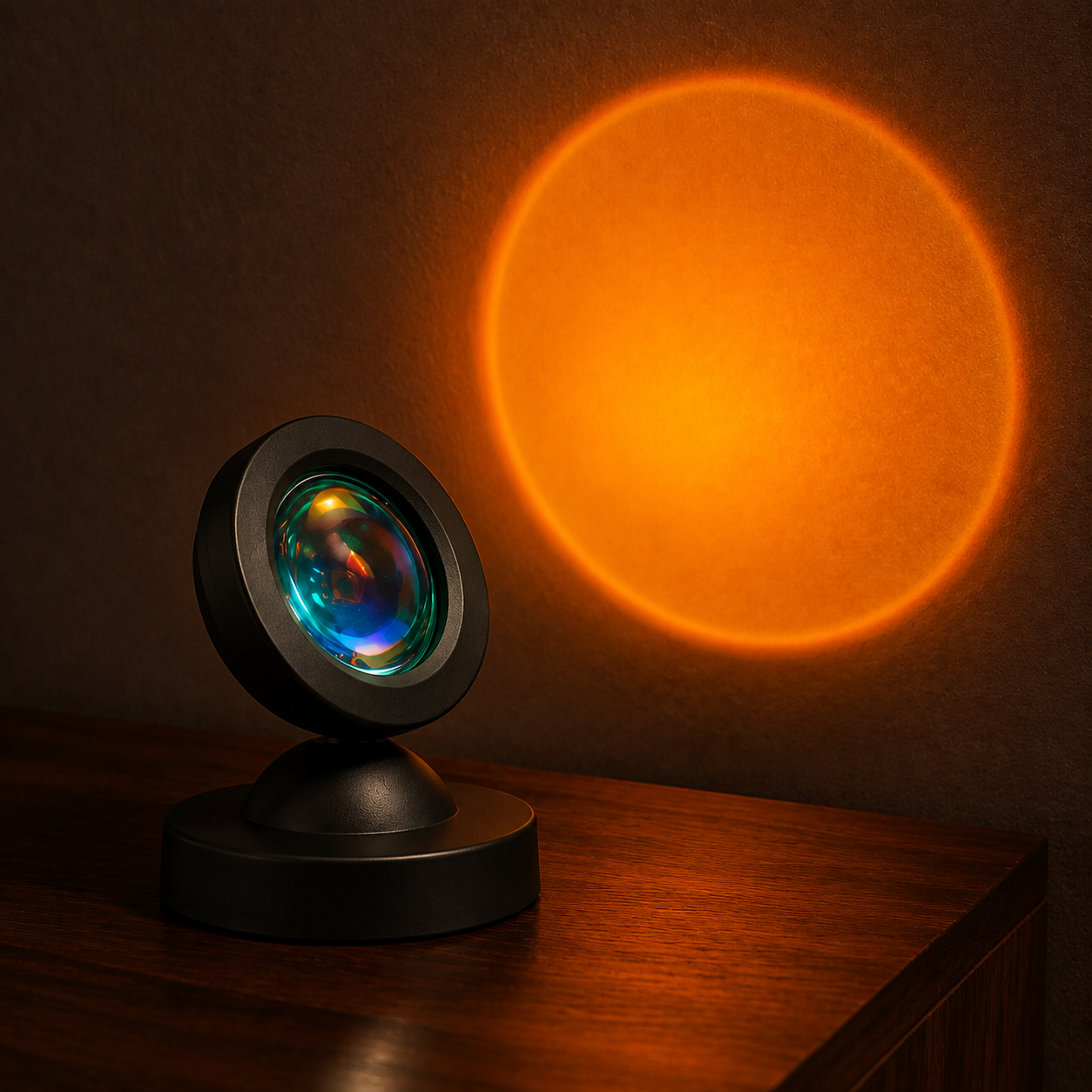 Luma Sunset Projector shown from a three-quarter angle