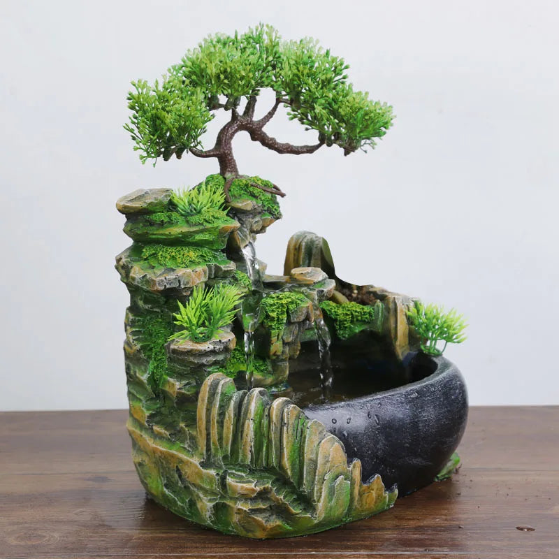 Mist-Lit Bonsai Tabletop Fountain – additional product view 3