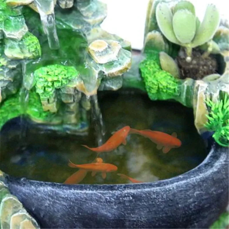 Mist-Lit Bonsai Tabletop Fountain – additional product view 4