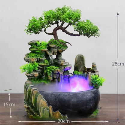 Mist-Lit Bonsai Tabletop Fountain – additional product view 5