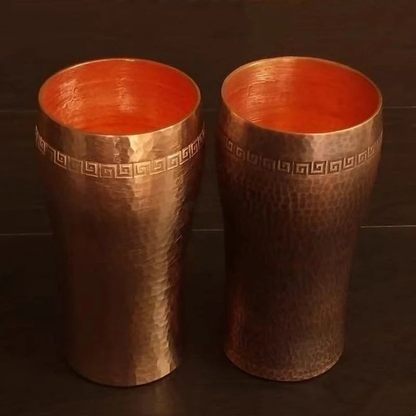 Artisan Greek-Key Copper Tumbler – additional product view 4