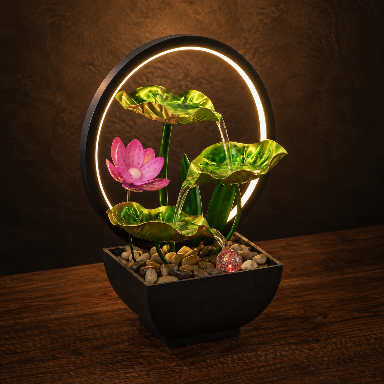 Serenity Lotus Fountain – additional product view 2